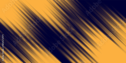 Halftone dots gradient grunge texture background orange and black color pattern. Dot pop art comic sport style. eps 10