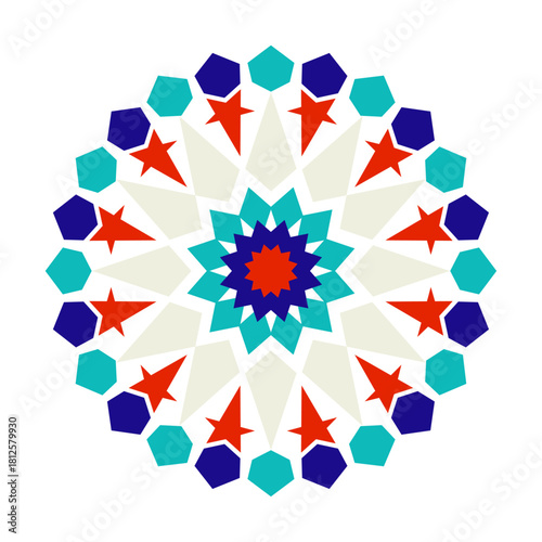Tableau sur toile Geometric Arabic Mosaic