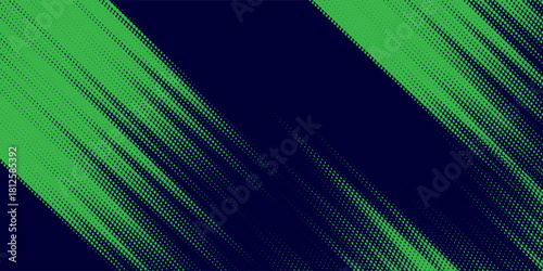 Halftone dots gradient grunge texture background green and black color pattern. Dot pop art comic sport style vector illustration