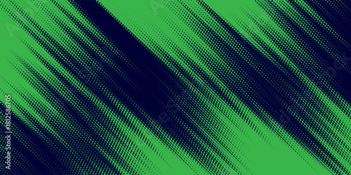 Halftone dots gradient grunge texture background green and black color pattern. Dot pop art comic sport style. modern