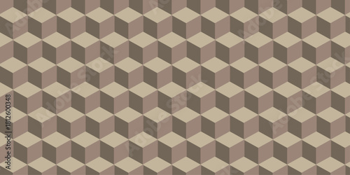 3d modeling cubes Illustration decoration seamless colorful material pattern square design.	
