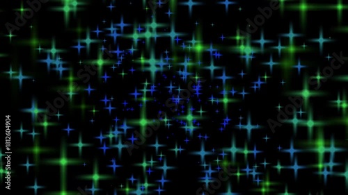 Wallpaper Mural Sky stars, starry night dark black background with starlight sparkles twinkling spotlight stage stars technology blinking club colorful concert cyber dance design, 4k video.. Torontodigital.ca