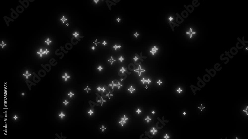  lights Festive shiny glitter of blurred and bokeh. Star mathematics noise pattern plot random recursive render rendering, blinking club 4k video..