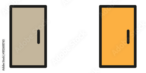 Choose your path with these contrasting doors, opening new possibilities for interior design, home renovation, and creative projects so let's go!