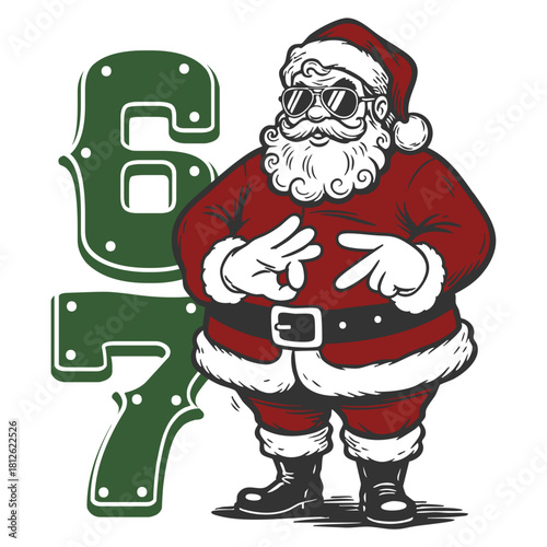 67 Santa Claus - 67 Six Seven Design