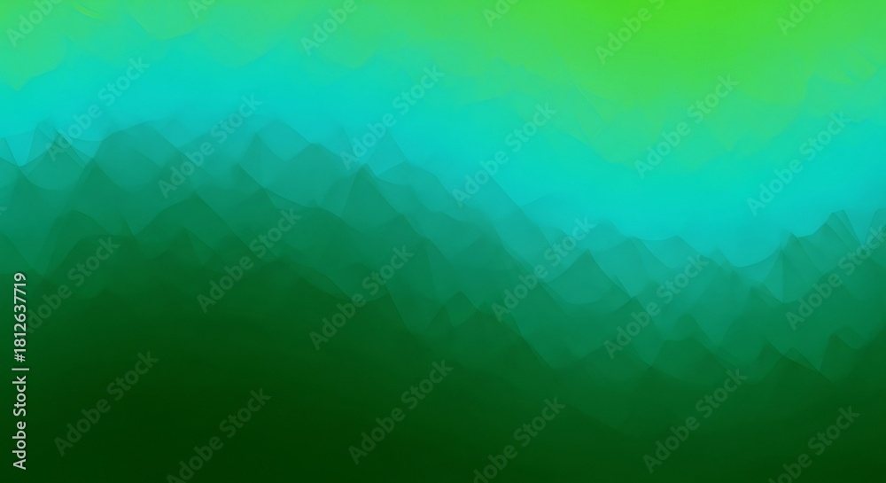 Fototapeta premium Green and blue gradient abstract background with undulating wave pattern. Modern vibrant texture for banner, wallpaper, header, presentation concept.