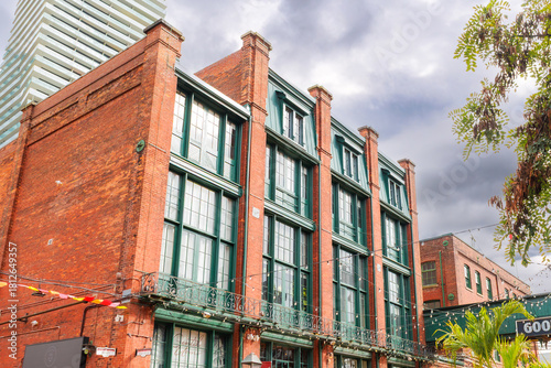 Photography Colonial building in the Distillery District, Toronto, Canada