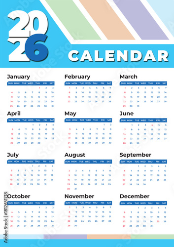 2016 calendar with monthly grids. 2016, calendar, yearly, monthly, January, February, March, April, May, June, July, August, September, October, November, December, planner, schedule, organization, da