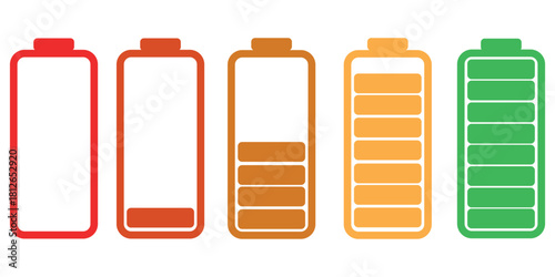 Status bar icon. Status bar phone icon vector illustration. Set of android status bar icon vector set. Smartphone notification icon vector set.