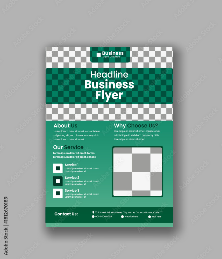 Fototapeta premium Business flyer design