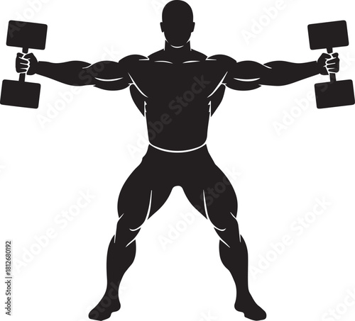 Dumbbell lateral raise icon