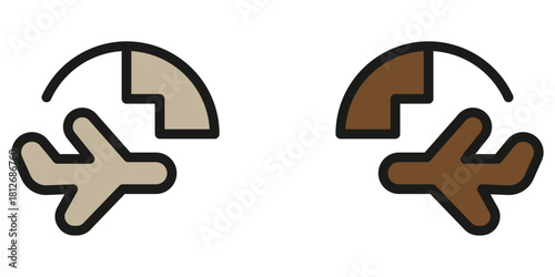 Fly high with this modern airplane graphic, perfect for travel agencies, flight booking apps, or aviation-themed projects, offering a smooth visual experience