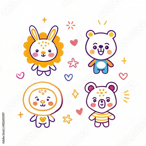 cute cartoon illustration artwork