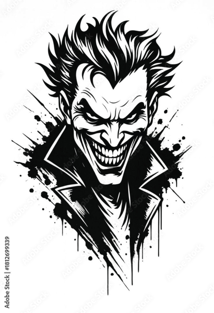 Obraz premium skull with a sword