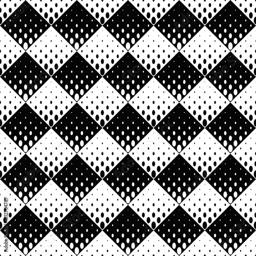 Seamless ellipse pattern background design - abstract vector graphic with oval shapes