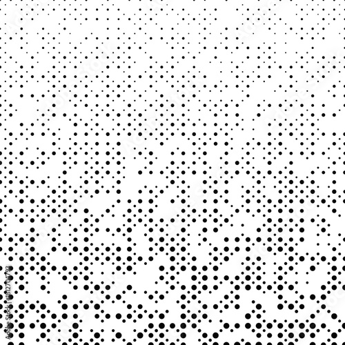 Monochrome dot pattern background - abstract vector graphic design