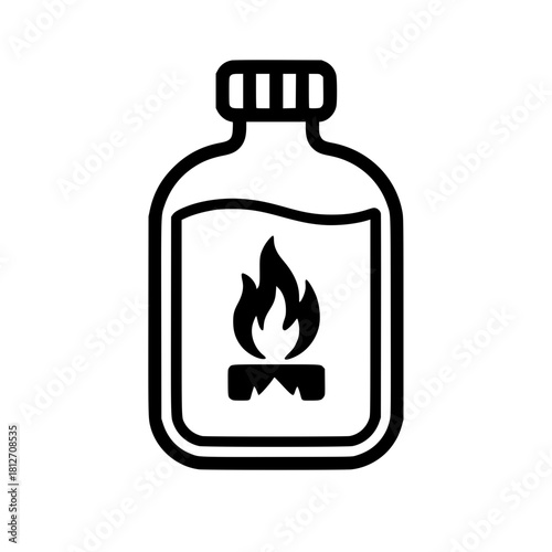 Flammable Chemical Bottle 