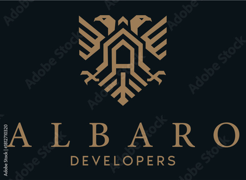 Luxury Geometric Logo for Albaro Developers | Elegant Construction Branding Vector