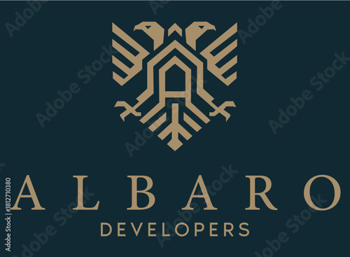 Luxury Geometric Logo for Albaro Developers | Elegant Construction Branding Vector