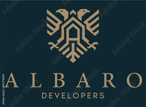 Luxury Geometric Logo for Albaro Developers | Elegant Construction Branding Vector