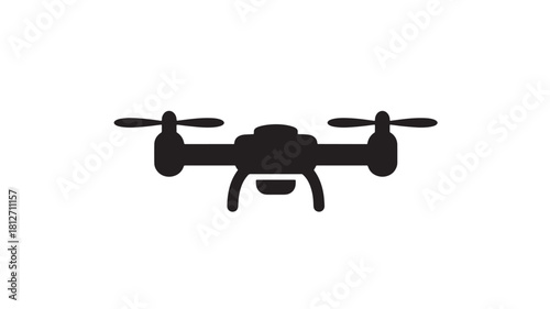 Drone icon simple flat vector design isolated on white background for app and web design