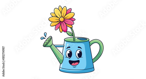 Cute Stack of Pancakes with Butter and Syrup Breakfast Delight Illustration