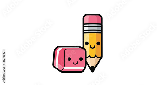 Cute Stack of Pancakes with Butter and Syrup Breakfast Delight Illustration