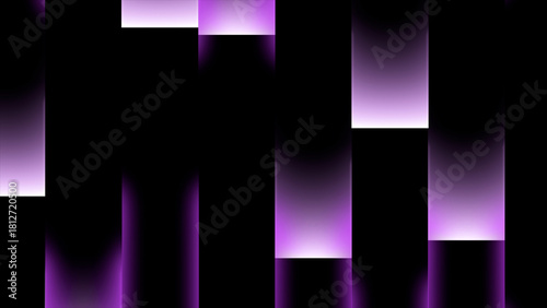Abstract vertical panels in shades of pink and purple background. Dynamic abstract glowing light streaks