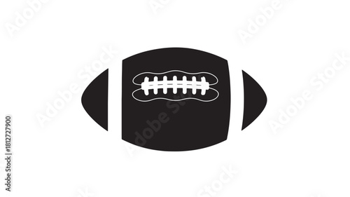 American football icon simple flat vector illustration isolated on white background for sports design