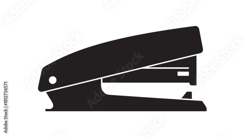 Black stapler icon simple flat vector illustration isolated on white background for office and stationery needs