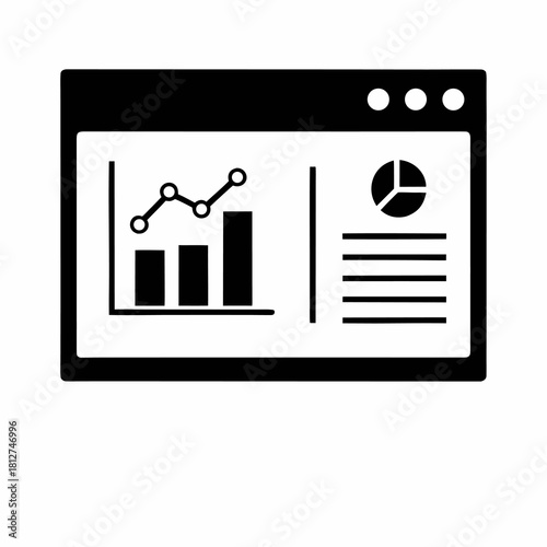 Barely Visible White Outline Icons: Classical Bank Building and Financial Document.