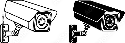 ofvs620 OutlineFilledVectorSign ofvs - video surveillance vector icon . security camera sign . isolated transparent . outline and filled version . AI 10 / EPS 10 / PNG . g11963	
