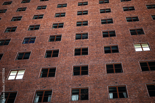 Sticker Brick Window Pattern on Urban Building