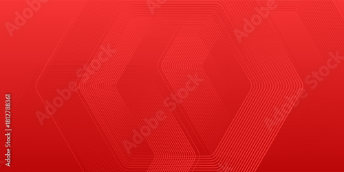 Abstract solid red hexagon background. Modern and creatuve texture design. Luxury theme. Hexagonal vector design to use for banner, invitation, backdrop, adv. EPS 10.