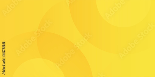 Abstract yellow circle background with circular swirl pattern on soft color gradient. Simple minimalist design.
