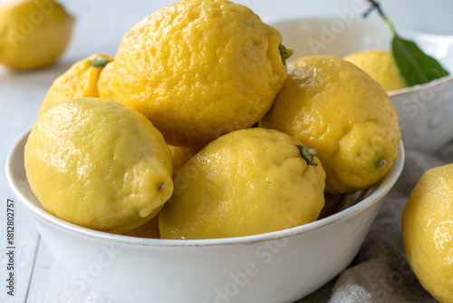 lemons in a bowl