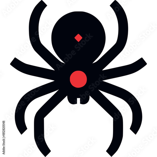 Black Widow Icon Vector