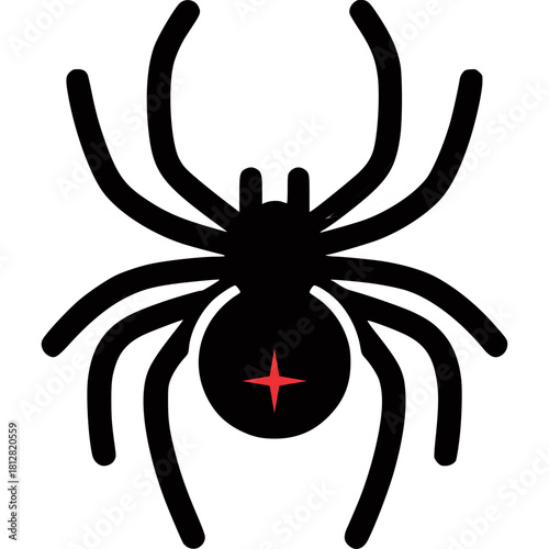 Black Widow Icon Vector