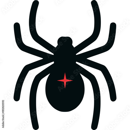 Black Widow Icon Vector