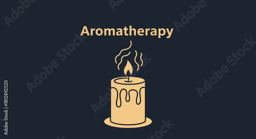 Minimalist aromatherapy candle design with elegant dripping wax