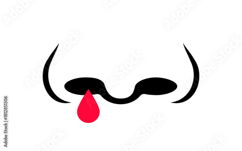 Nosebleed medical icon