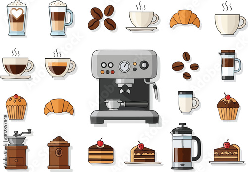 Delightful Coffee and Pastry Delights A Collection of Tasty Treats