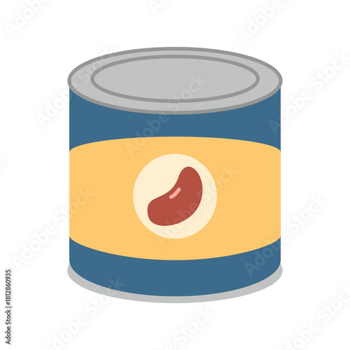 Canned Beans Illustration