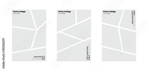 Comic influenced photo panel layout crafted in a vertical 2:3 ratio