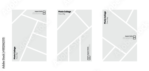Comic styled photo panel setup presented in a vertical 2:3 ratio