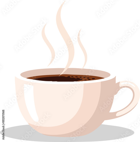 Aromatic Coffee Illustration Warmth in Every Pixel