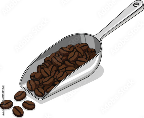 Coffee Bean Scoop Aromatic Indulgence in Every Spoonful