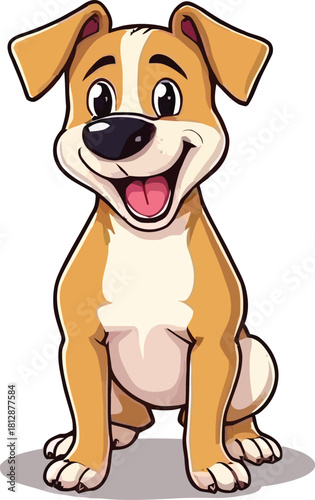 Cute cartoon a illustrator vector pointer