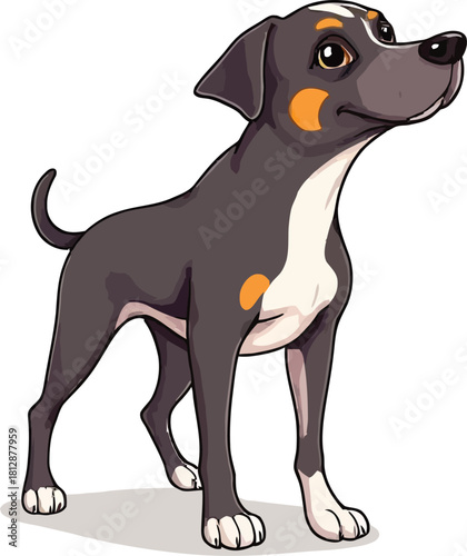 Cute cartoon a illustrator vector pointer