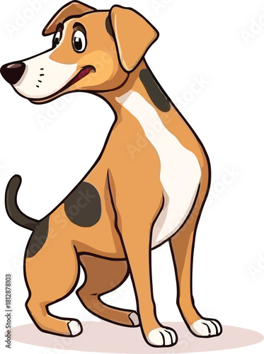 Cute cartoon a illustrator vector pointer